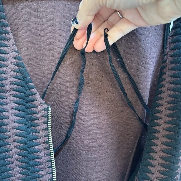 Anthropologie Maeve Meridian Brown Black Midi Dress Size Small Office Bodycon - Picture 9 of 11